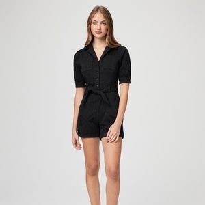 NWOT Paige Mayslie Shortsleeve Romper - Washed Black Size 2